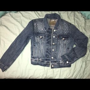 Rhinestone denim jacket